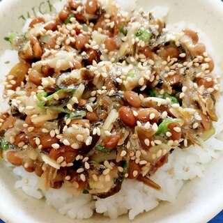 納豆の食べ方-片口いわしの浅炊き♪